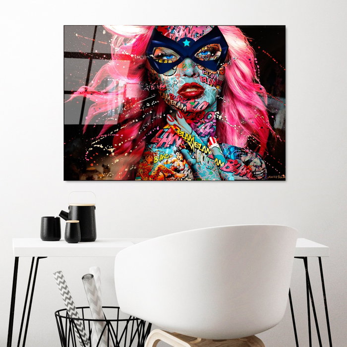 Wallity Pintura Decorativa de Vidrio Templado Multicolor 70 x 100 cm Wallity Pintura Decorativa de Vidrio Templado Multicolor 70 x 100 cm